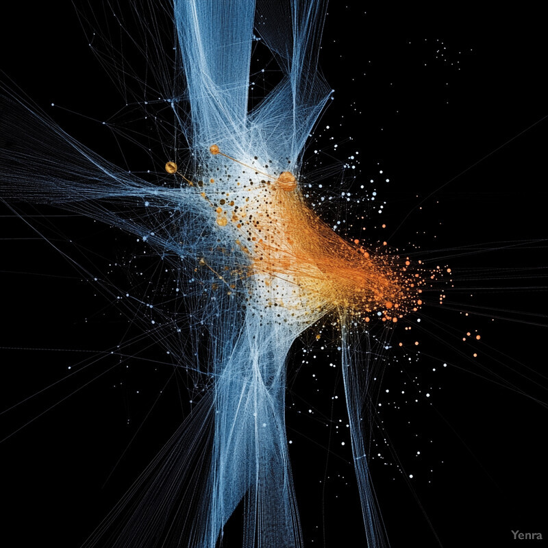 A Graph Analytics for Connectomics visualization showcasing the intricate connections within complex networks.