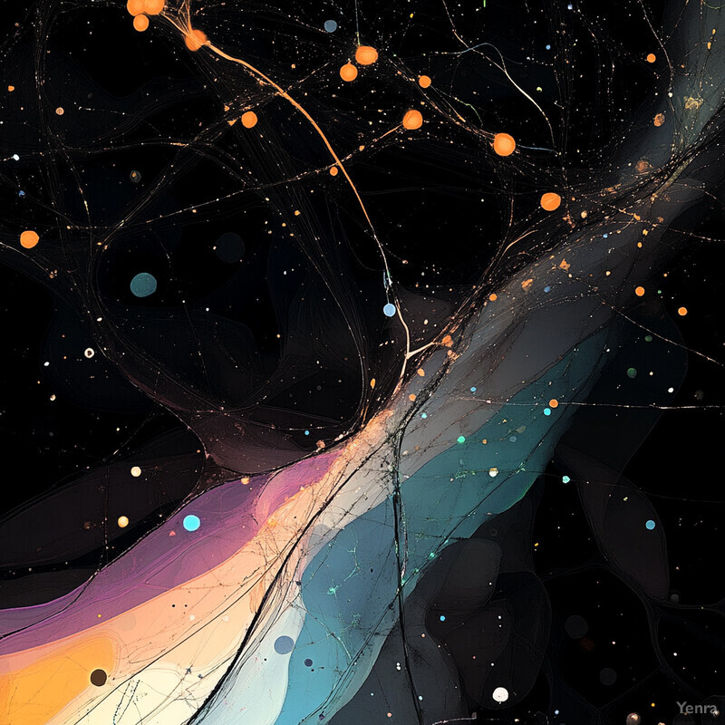 A vibrant and intricate illustration of neurons, showcasing their complex connections and structures.