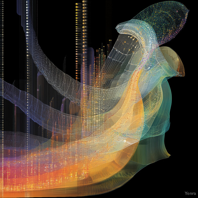 An abstract image representing the longitudinal tracking of individuals or entities through various stages of growth.