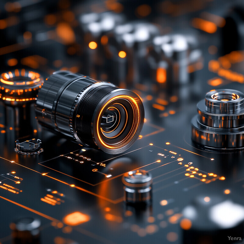 A close-up shot of an electronic circuit board with various components and wires.