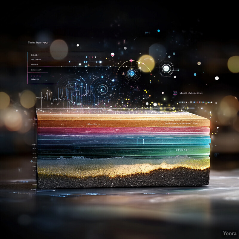 A detailed diagram illustrating the Earth's internal structure, showcasing its various geological layers.