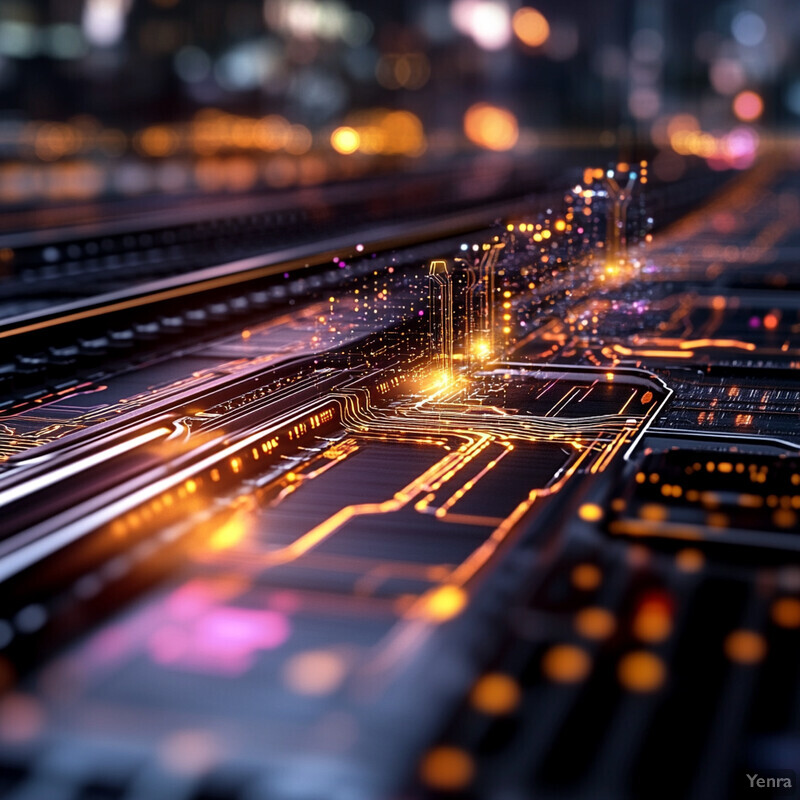 A complex network topology and routing optimization layout with a dark background and intricate lines.