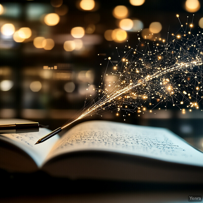 An open book with a fountain pen lying on top of it in an indoor setting.