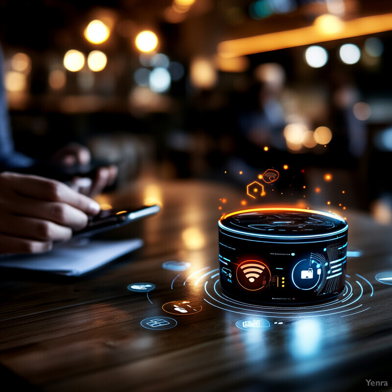 A person is sitting at a table in a dimly lit room, possibly working on a project or meeting.