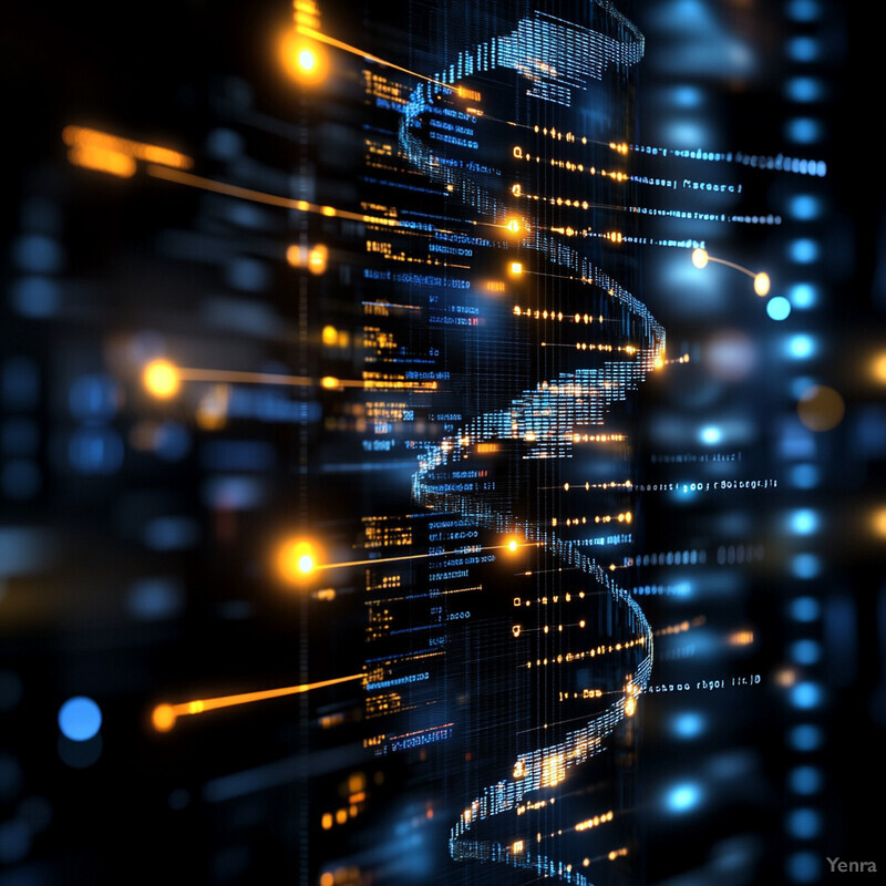 DNA double helix structure in abstract representation