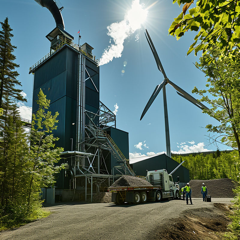 Biomass boiler green energy