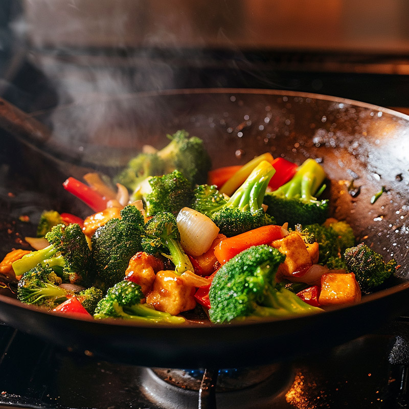 Broccoli Stir-Fry Cooking