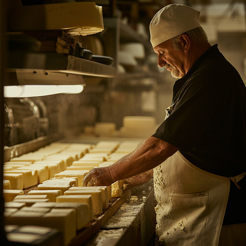 Artisan Cheese Maker at Work