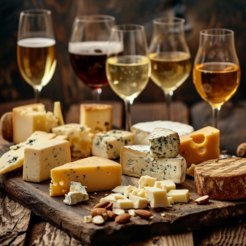 Cheese Pairing with Wine and Spirits