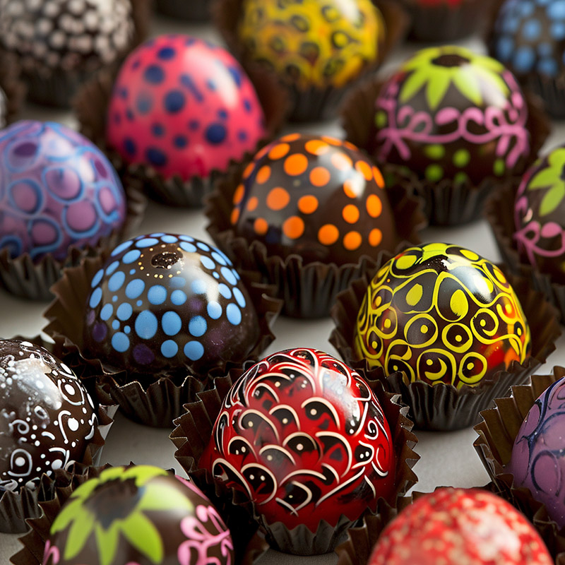 Hand-Painted Chocolate-Covered Berries