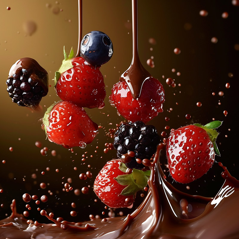 Process of Making Chocolate-Covered Berries