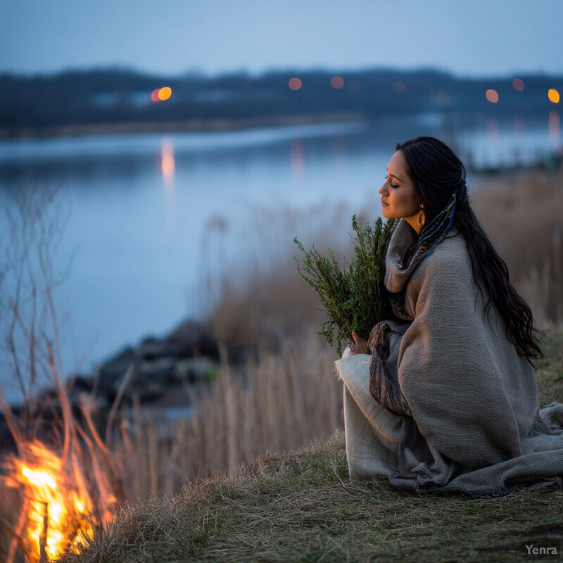 A serene moment by the water
