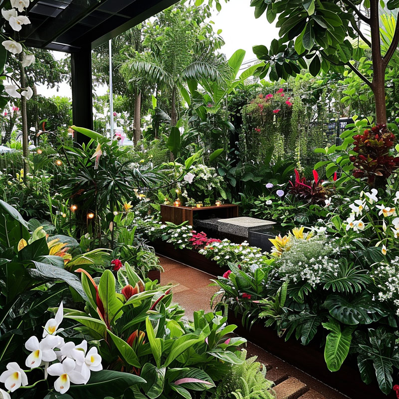 Fragrant Tropical Garden