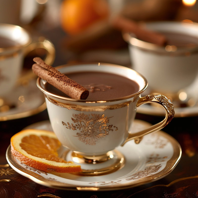 Elegant Hot Cocoa with Artisanal Ingredients