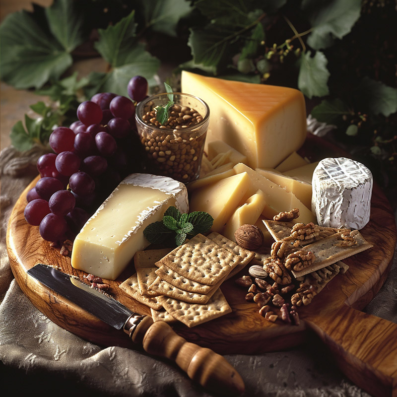 Elegant Cheese Platter Featuring Limburger