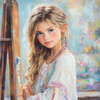 Boho Belle at the Easel 3