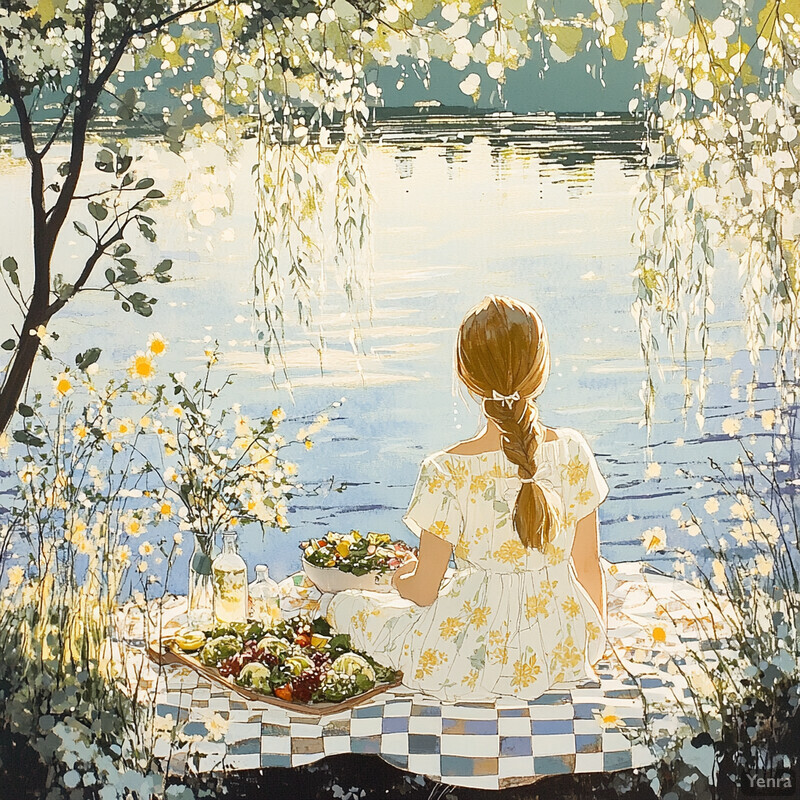 Serene Lakeside Picnic