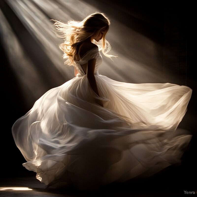 Ethereal Luminescence: A Woman in White