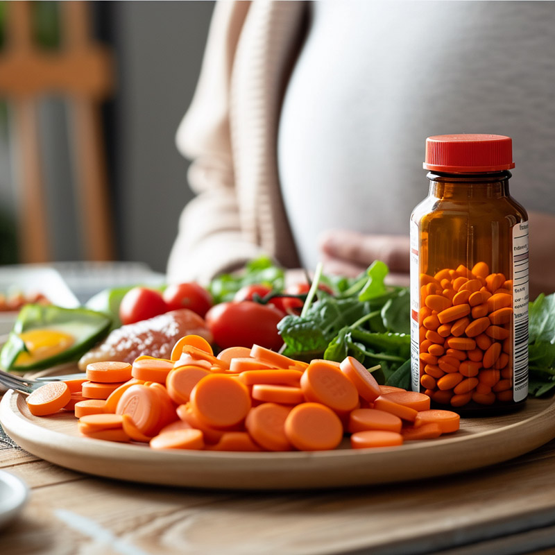 Balanced Diet and Prenatal Vitamins