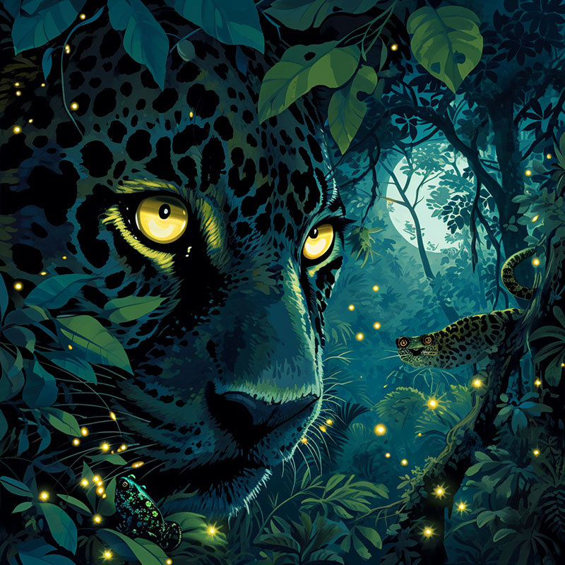 Nighttime in the Tropical Rainforest