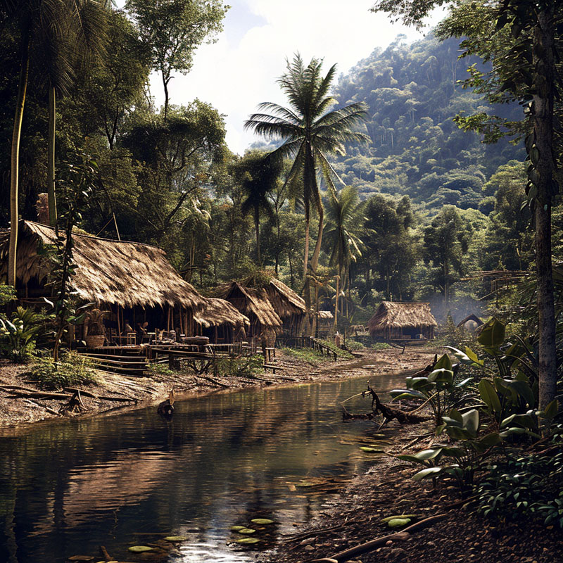 Traditional Rainforest Village