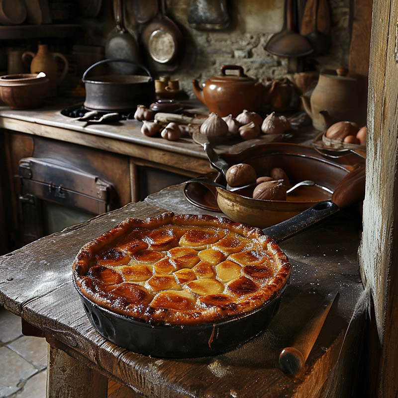 Vintage or Historical Setting for Tarte Tatin