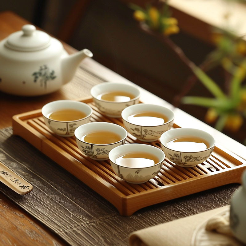 White Tea in a Traditional Chinese Setting
