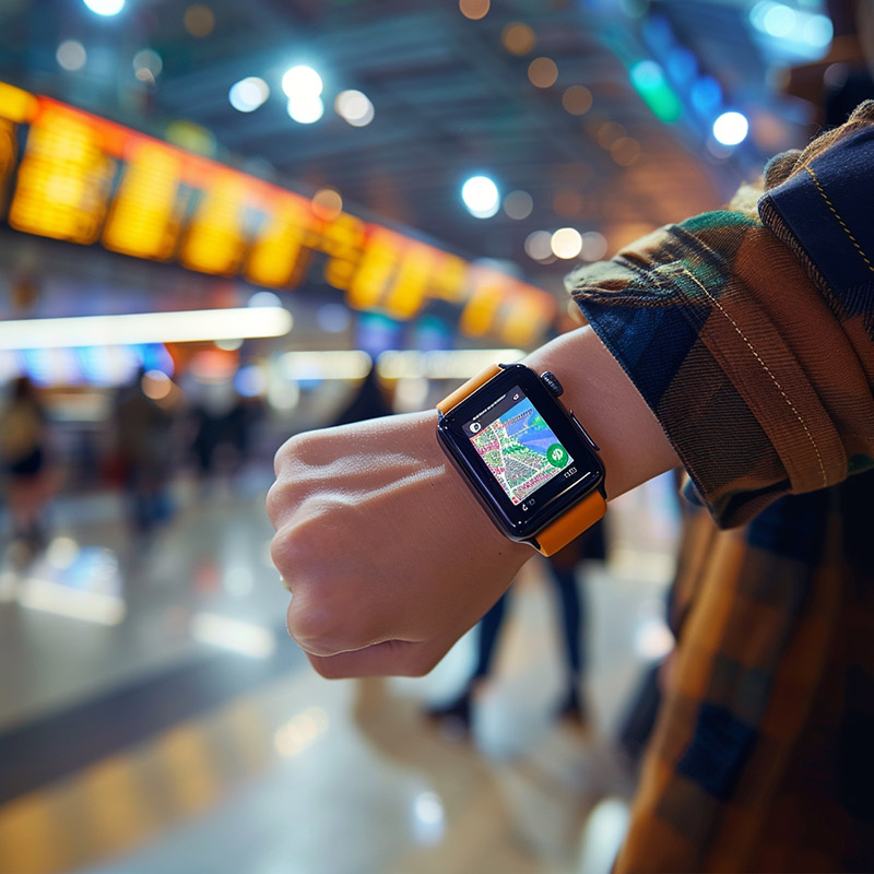 Smartwatch with Travel Apps