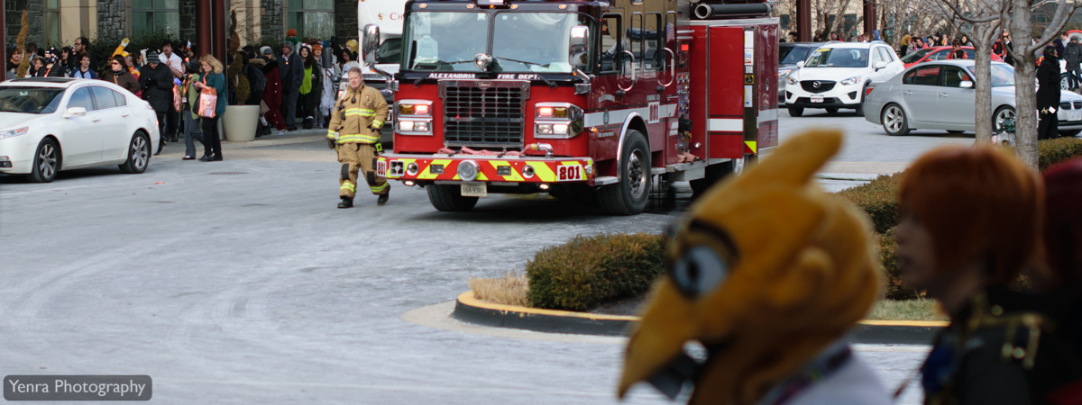 Firetruck during Katsucon Evacuation