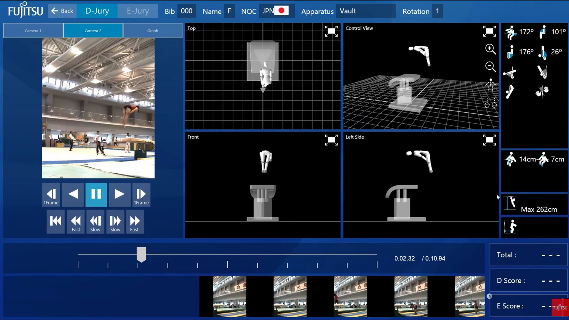 Fujitsu Judging Support System for Artistic Gymnastics