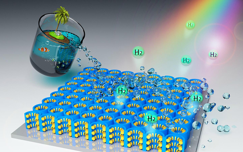 Hydrogen Fuel from Seawater and Sunlight