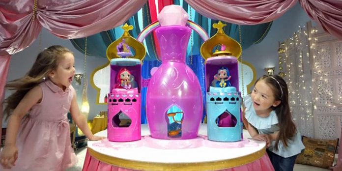 Shimmer Shine Light-Up Genie Palace, Sound-Activated, Magical | Yenra