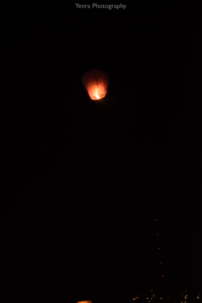 Paper lanterns floated above the river at Tekko 2015