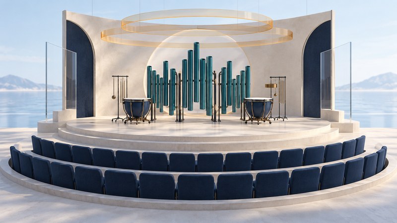 Conceptual percussion theater model