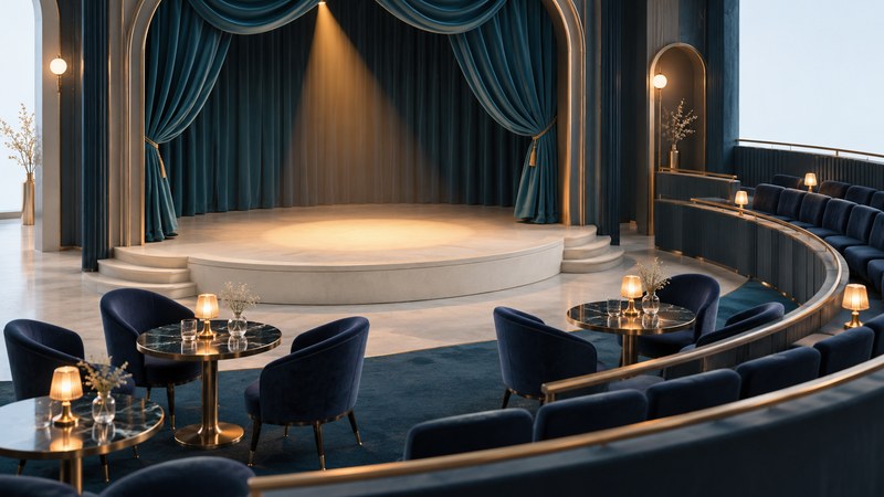 Conceptual intimate cabaret theater
